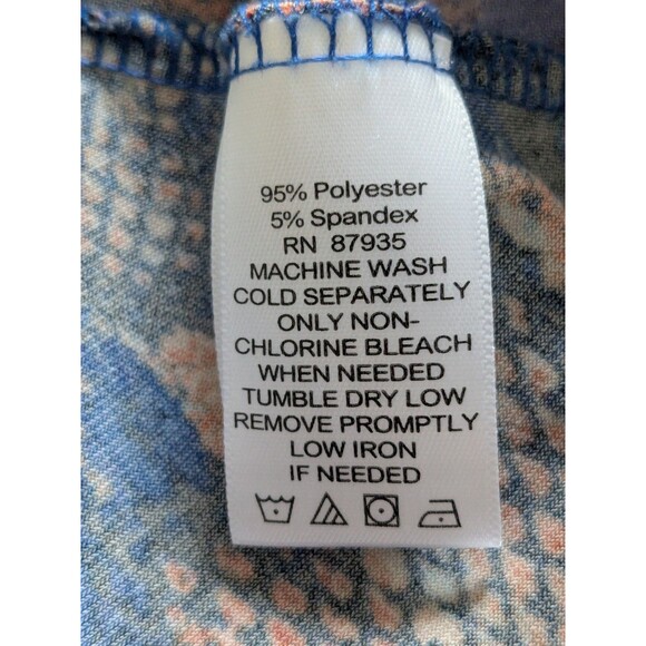 Susan Graver Multicolor Abstract Print Blouse - Picture 10 of 12